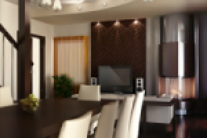 Гостинная в котедже