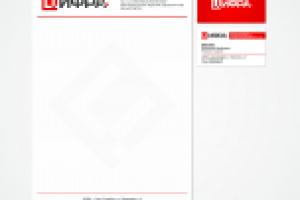 Фирменный бланк и визитка Цифра