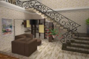 Интерьер зала (читальная зона)