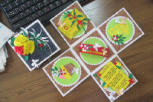 Открытка коробочка