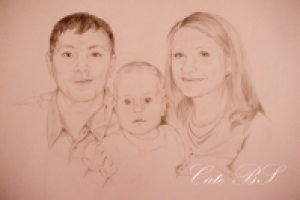 Портрет (графит, пресс. уголь)