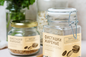 Этикетка на банку с фисташками