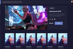 Сайт продажи игр