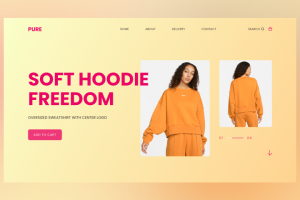 Первый экран худи "PURE"