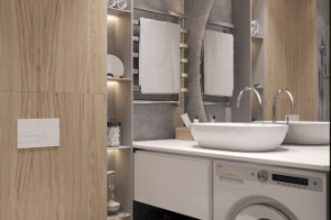 Санузел для однокомнатной квартиры