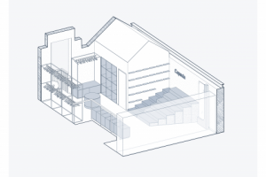 Проект (Дизайн+рабочка) 2х-этажного магазина одежды "Капсула"