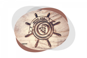 Логотип для винной компании "Vine sea" (2 вариант)