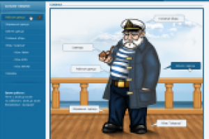 Вёрстка интернет-магазина морской одежды krissltd.ru