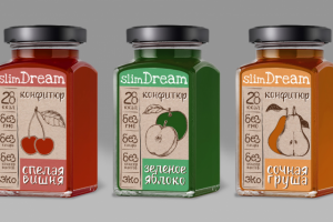 Макет упаковки конфитюра "Slim Dream"