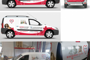 Оклейка машины. Бренд кормов для животных 1st Choice