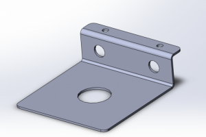 Пластина с изгибом