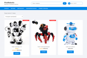 Сайт по продаже роботов