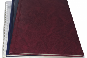 Переплет твердый термоклеевой и металлическим каналом