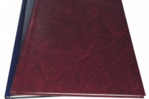 Переплет твердый термоклеевой и металлическим каналом