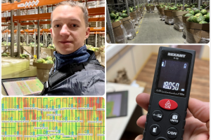 Радиообследование склада РЦ Верный