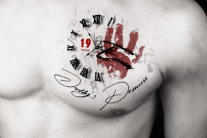 Эскиз тату Mock UP (грудь)