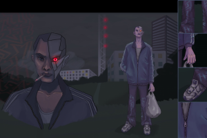 Концепт=арт, киберпанк