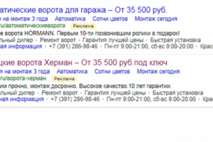 Гаражные ворота. Я.Директ