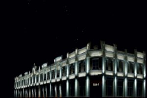 Визуализация художественного освещения фасада