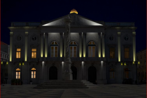 Концепт архитектурной подсветки в фотошоп