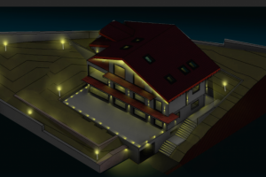 Визулизация в фотошопе. Проект Шале.