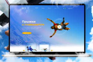 Landing page | для "SKY friends" прыжки и обзорные полёты