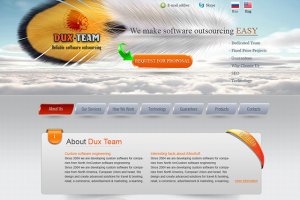 Дизайн сайта Дакс Тим