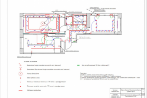 Чертежи. "Интерьер квартиры".  2-х ком. квартира