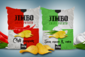 Серия упаковок чипсов