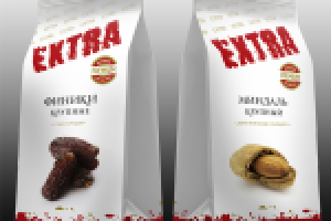 Дизайн серии упаковок орехов и сухофруктов