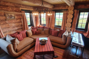 Гостиная в срубе