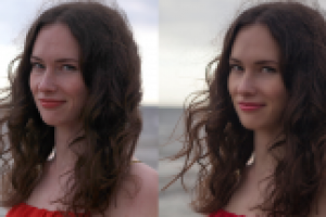 Ретушь портрета до/после