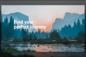 Первый экран для тур-агенства