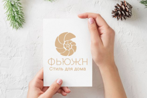 Разработка логотипа для студии интерьера "ФЬЮЖН"