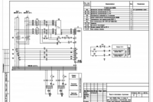 Щит 2ЩСУ1. Схема электрическая принципиальная