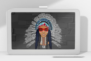 Рисунок "Индеец"