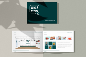 Разработка брендбука для рыбного отдела "BigFish!"