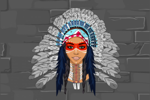 Рисовка персонажа "Индеец"