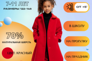 Инфографика для детского пальто