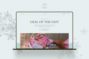 Дизайн интернет-магазина цветов в США "La amarante"