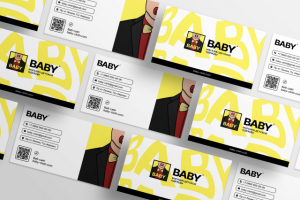 Визитка для магазина детской одежды «BABY»
