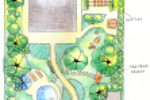 Уютный дворик на 6 сотках ЭСКИЗ 1