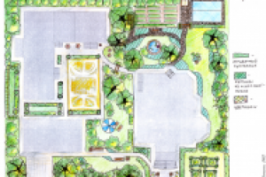 Благоустройство участка. 25 соток. Эскиз 1