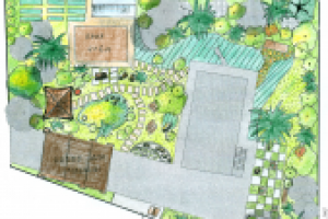 Японские мотивы. Эскиз 1