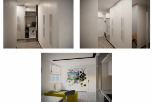 Дизайн проект двухкомнатной квартиры в современном стиле, г.Киев