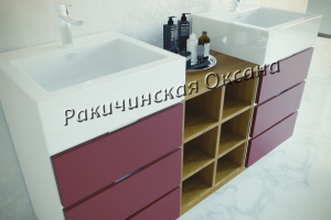Разработка мебели для ванной для компании "Р-Студио", г.Киев