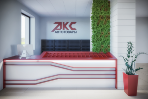 Проектирование мебели для магазина автозапчастей "АКС", Россия