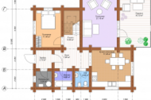 План-схема дома. Первый этаж.