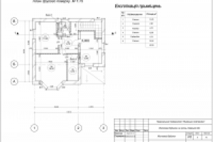 Частный дом. Рабочий проект. План второго этажа