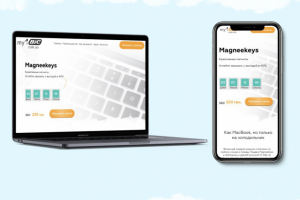 Сайт для компании, занимающейся продажей необычных  магнитов